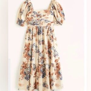 Poplin Emerson Puff Sleeve Maxi Dress